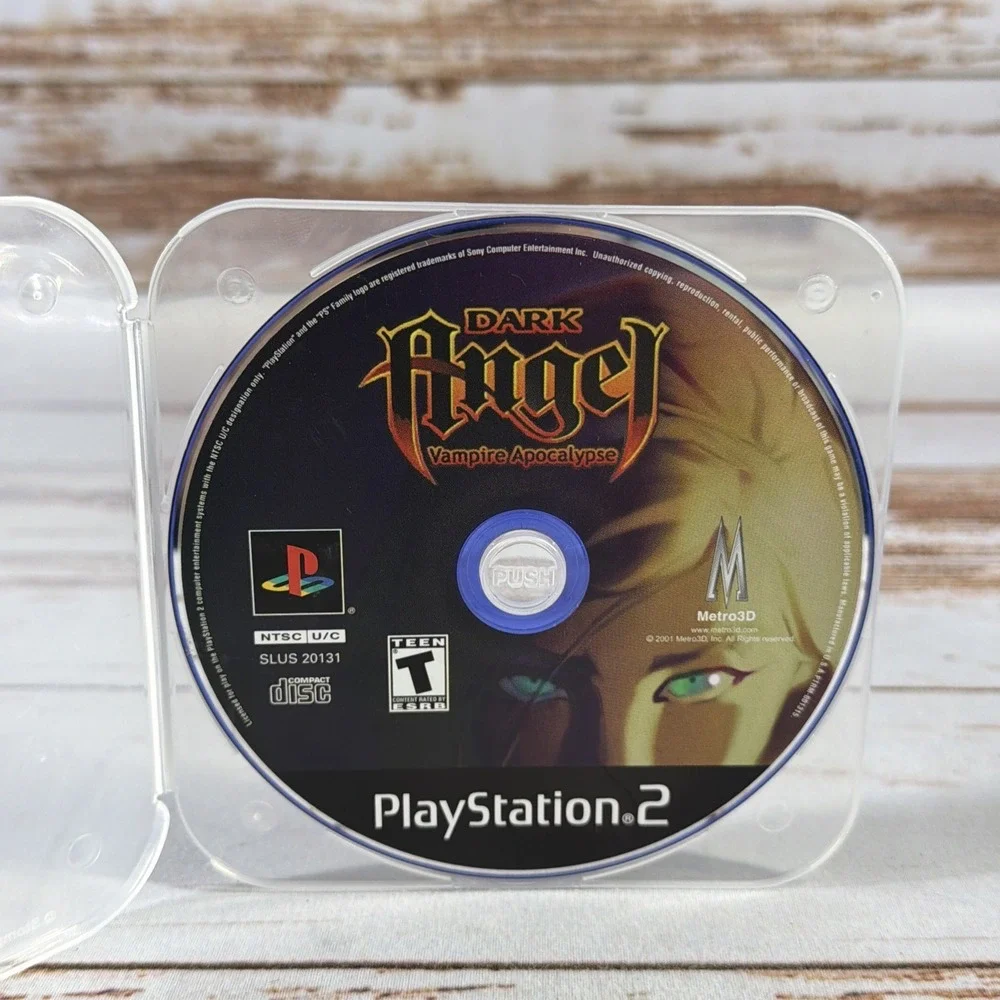Sony Playstation 2 PS2 Dark Angel Vampire Apocalypse Disc Only Cleaned & Tested